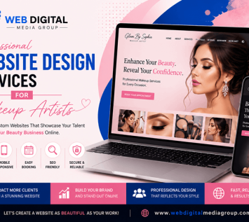 Professional Website Design Services for Makeup Artists by Web Digital Media Group
