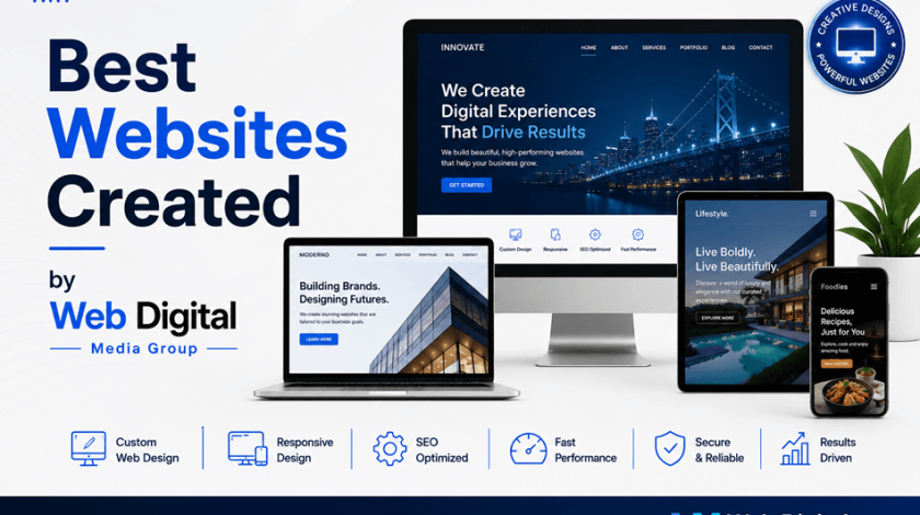 Best Websites Created by Web Digital Media Group